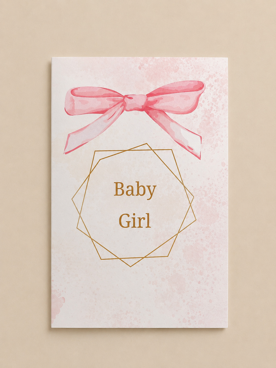 Čestitka za rođenje djevojčice s kuvertom - Slika 1
