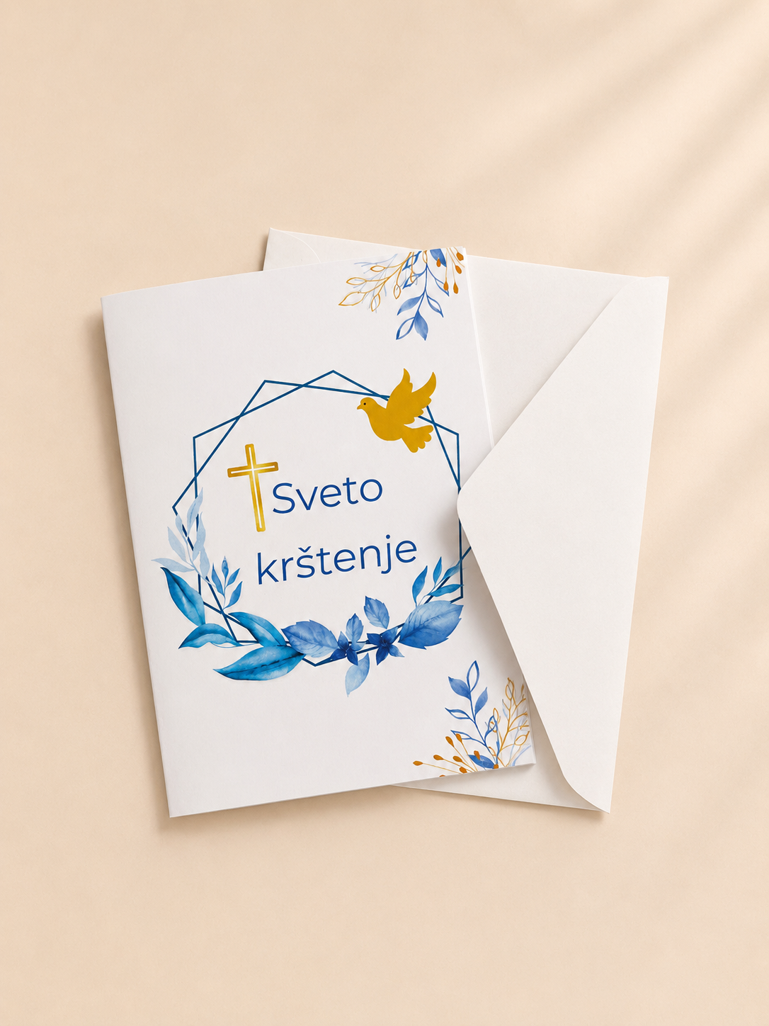 Čestitka za krštenje s kuvertom - Slika 2