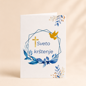 Čestitka za krštenje s kuvertom