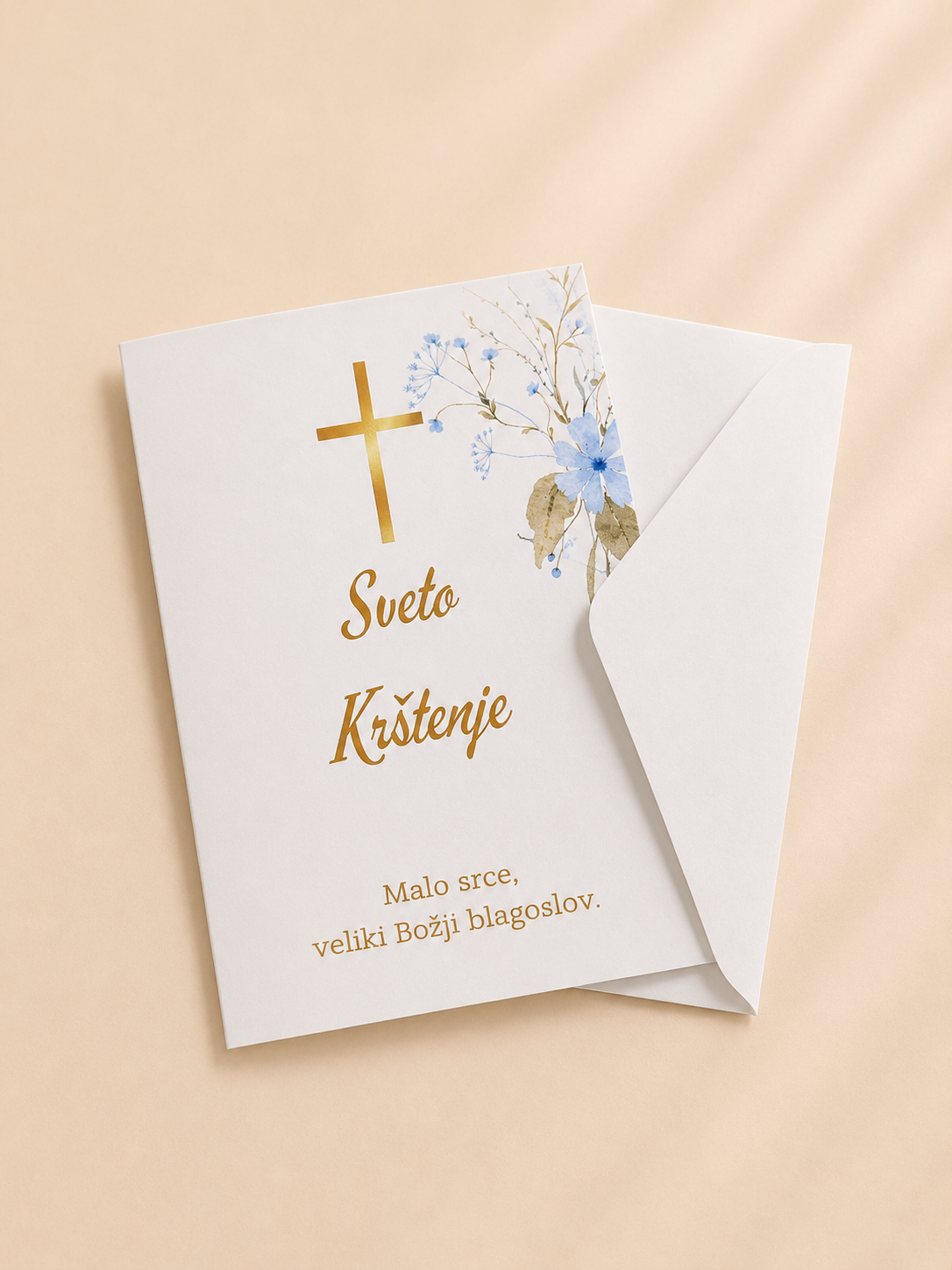 Čestitka za krštenje s kuvertom - Slika 2