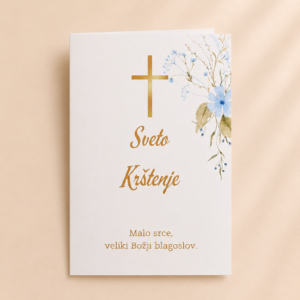 Čestitka za krštenje s kuvertom