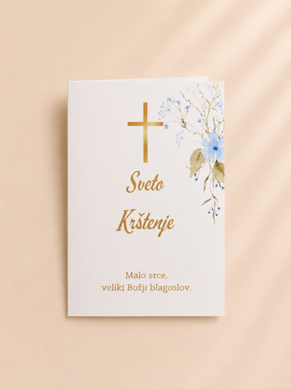 Čestitka za krštenje s kuvertom