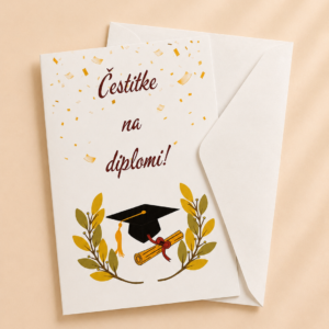 Čestitka za diplomu s kuvertom - Slika 2