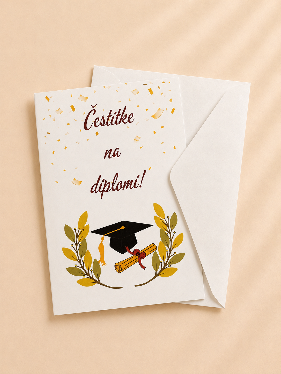 Čestitka za diplomu s kuvertom - Slika 2