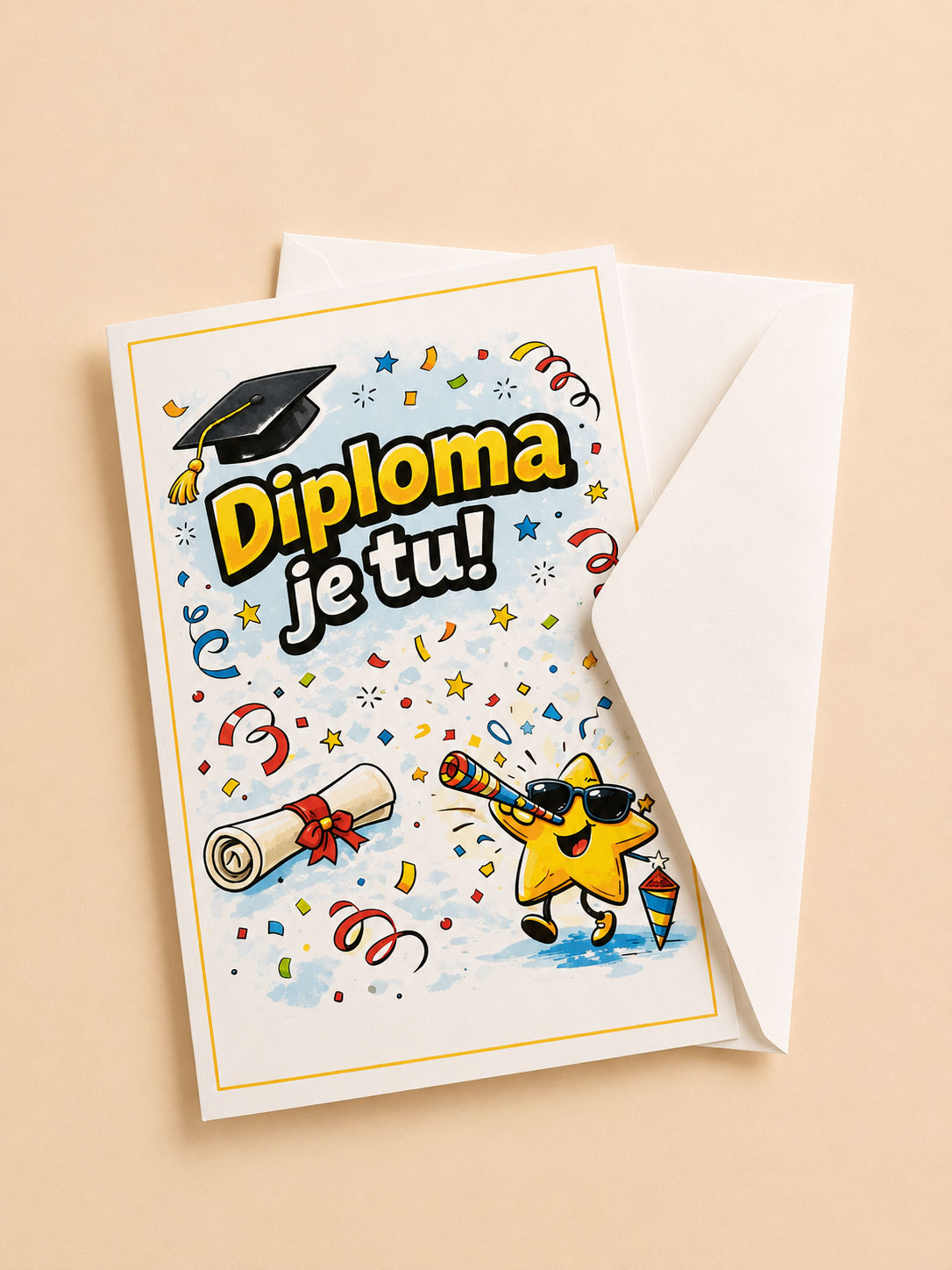Čestitka za diplomu s kuvertom - Slika 2