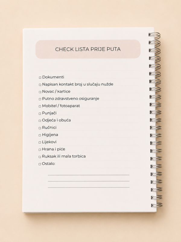 Dnevnik putovanja | Travel planner i uspomene s putovanja