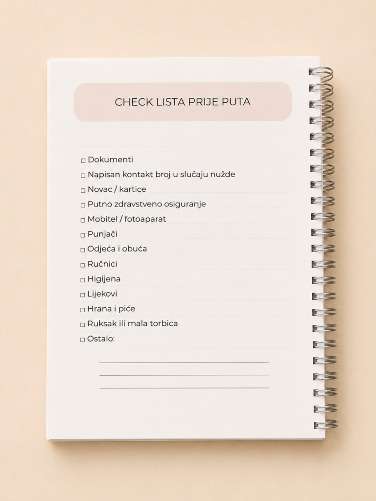 Dnevnik putovanja | Travel planner i uspomene s putovanja
