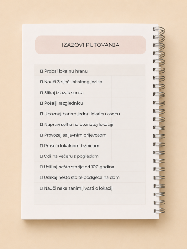 Dnevnik putovanja | Travel planner i uspomene s putovanja