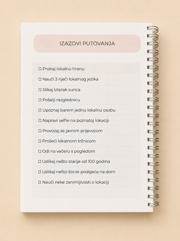 Dnevnik putovanja | Travel planner i uspomene s putovanja