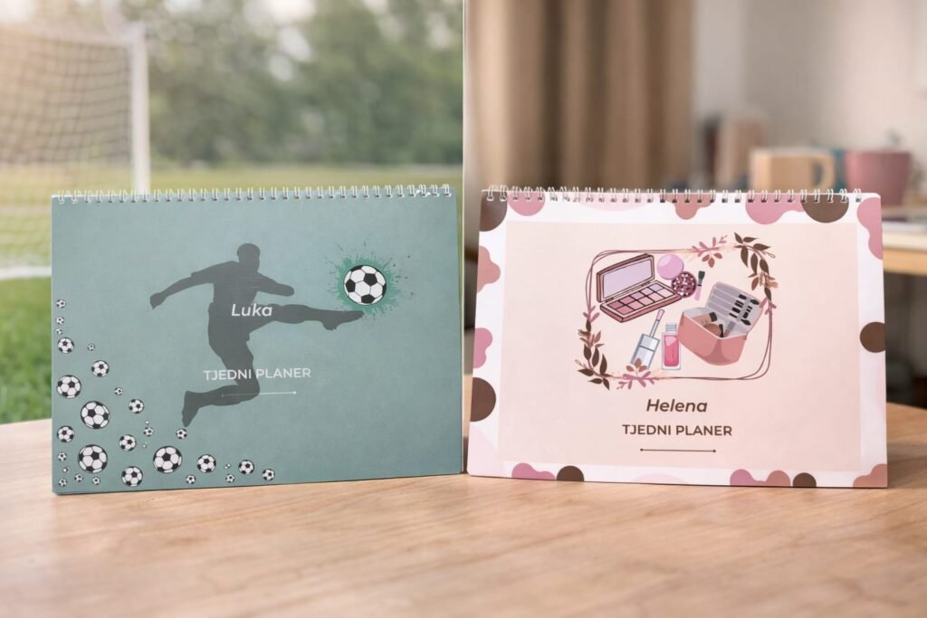 Personalizirani tjedni planer za školarce