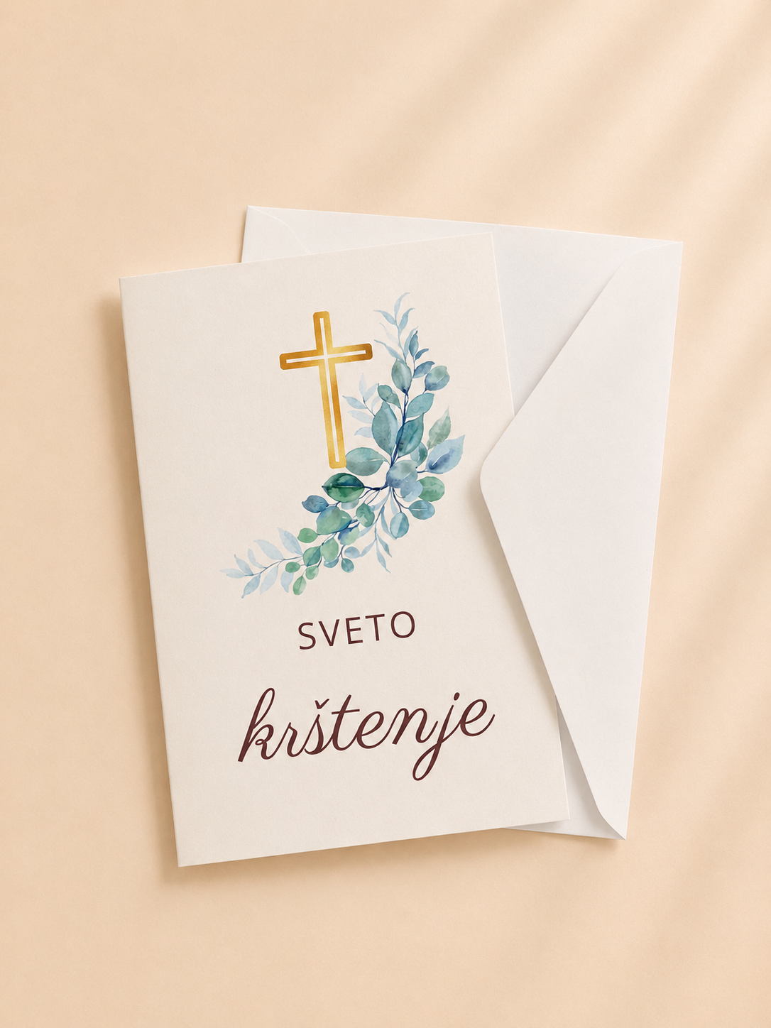 Čestitka za krštenje s kuvertom - Slika 2