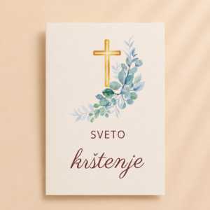 Čestitka za krštenje s kuvertom