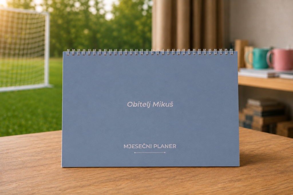 Personalizirani mjesečni planer A4 | Nedatirani planer