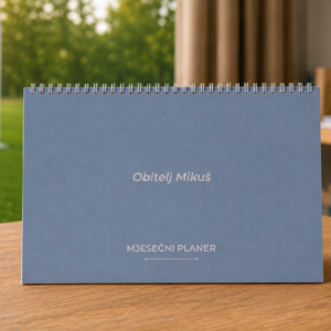 Personalizirani mjesečni planer A4 | Nedatirani planer