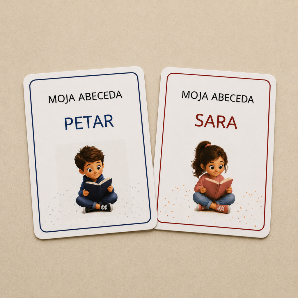Personalizirane kartice hrvatske abecede