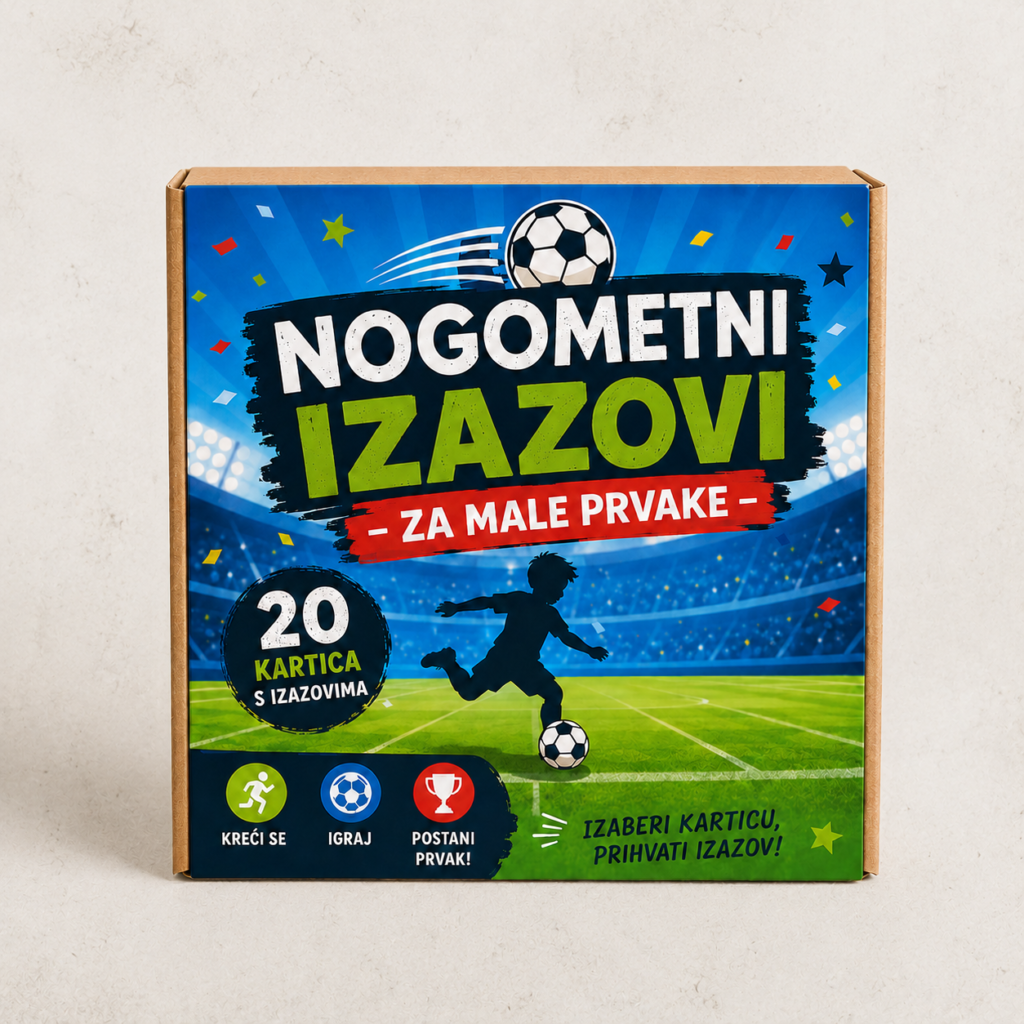 Nogometni Izazovi za male prvake – 20 kartica s izazovima