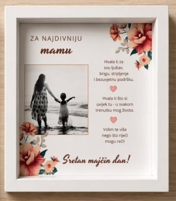 Personalizirani okvir | Poklon s fotografijom i posvetom
