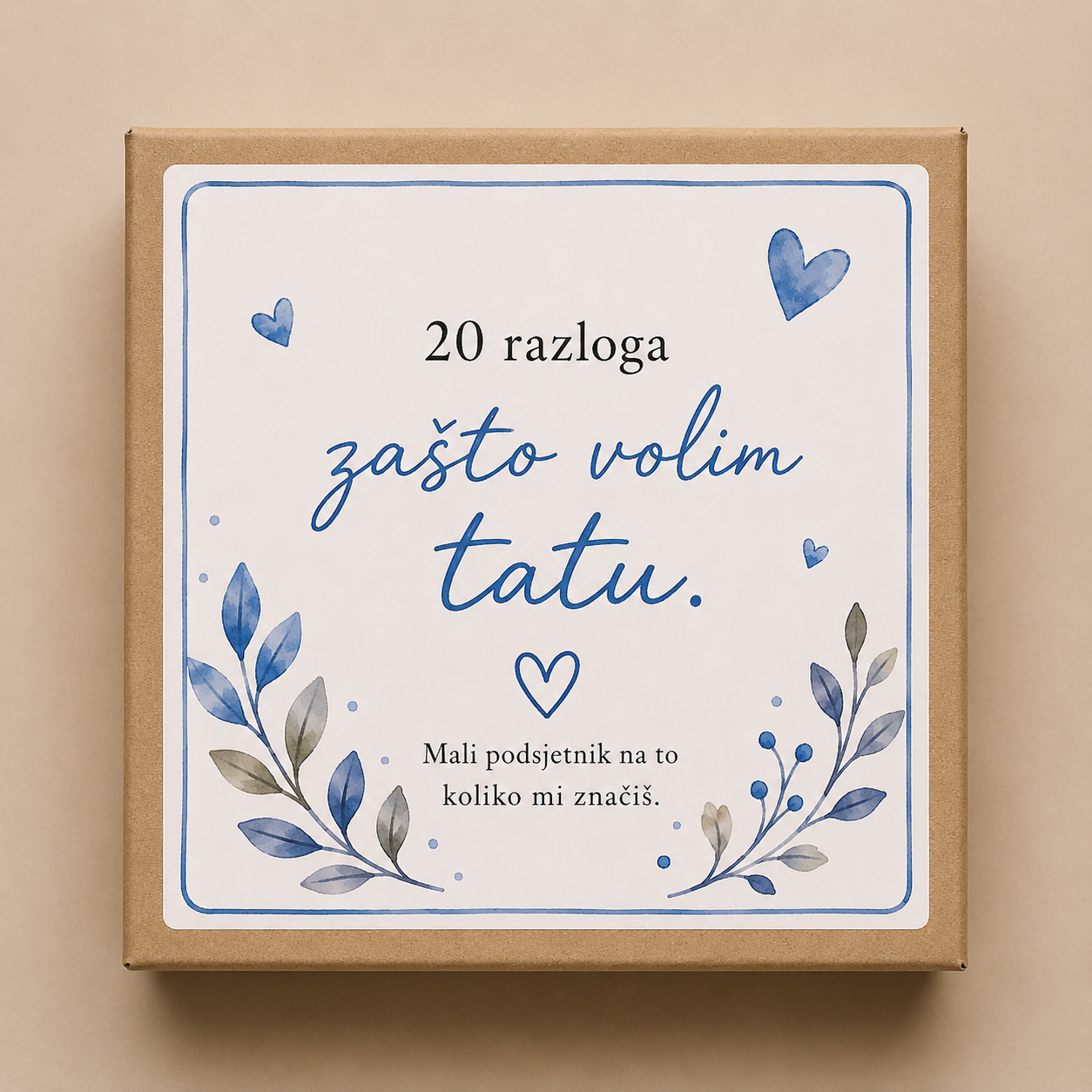 20 razloga zašto volim tatu | Originalan poklon za tatu - Slika 1