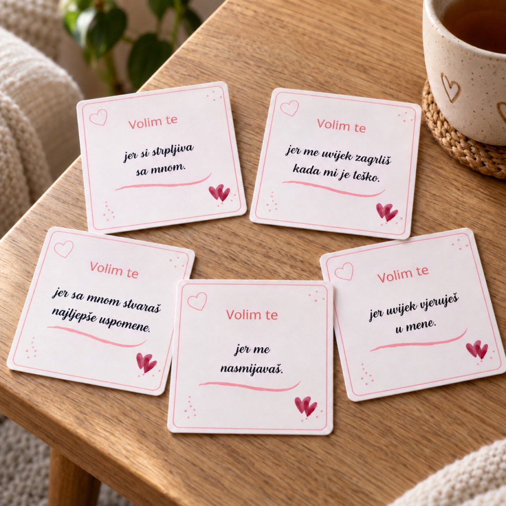 20 razloga zašto volim mamu – personalizirane kartice u poklon-kutijici
