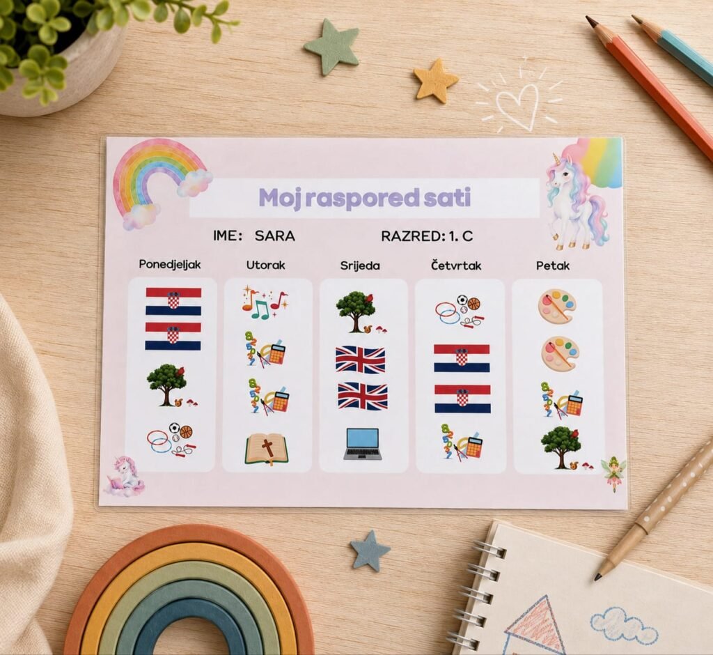 Personalizirani raspored sati za školu