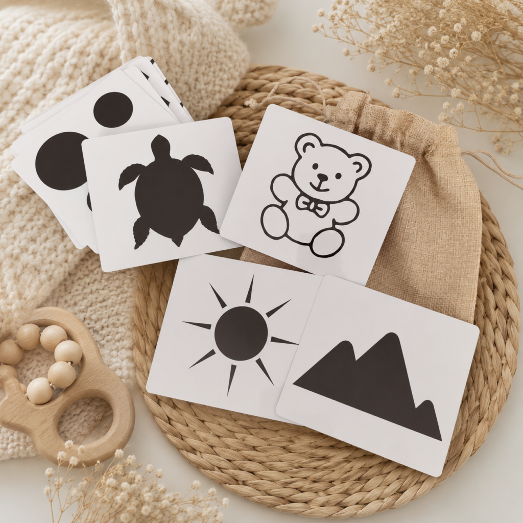 Kontrastne kartice za bebe – set od 24 kartice