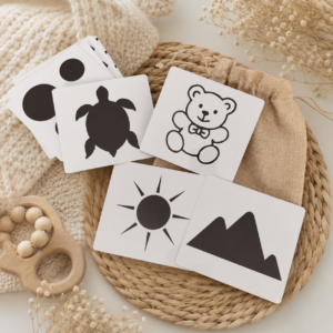 Kontrastne kartice za bebe – set od 24 kartice - Slika 1