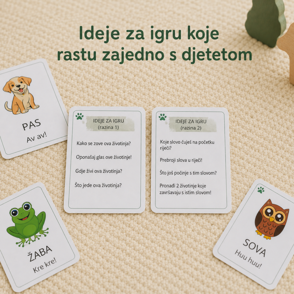 Moje prve riječi – Životinje | edukativne kartice