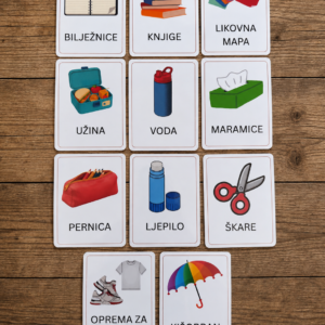 Personalizirani školski set – 30 edukativnih kartica - Slika 3