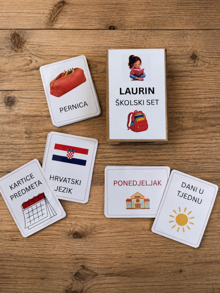 Personalizirani školski set – 30 edukativnih kartica
