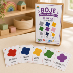 Moje prve riječi – Boje | edukativne kartice - Slika 1