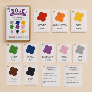 Moje prve riječi – Boje | edukativne kartice - Slika 2