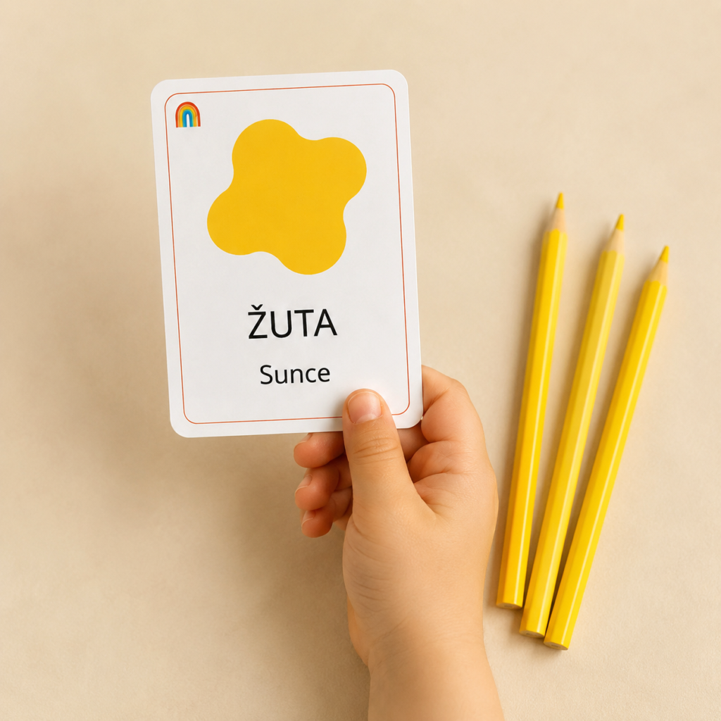 Moje prve riječi – Boje | edukativne kartice