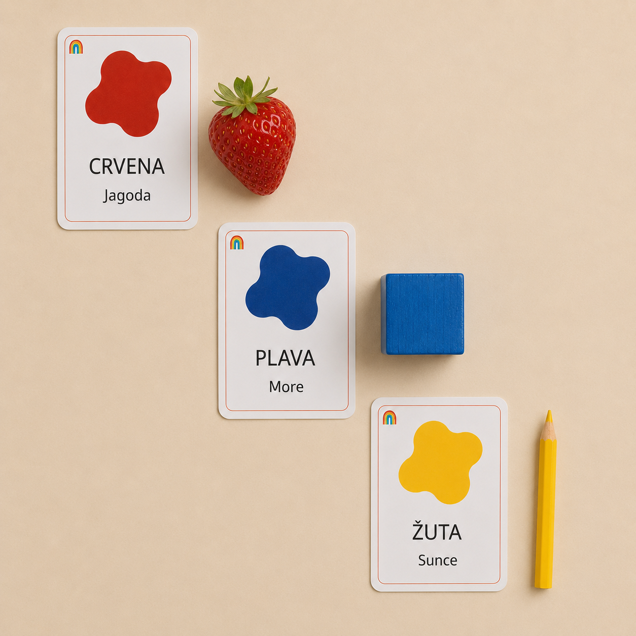 Moje prve riječi – Boje | edukativne kartice - Slika 4