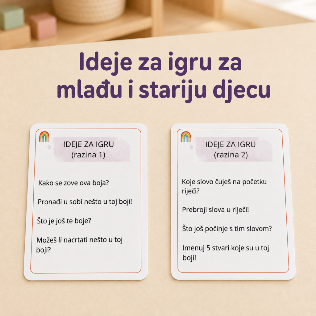 Moje prve riječi – Boje | edukativne kartice