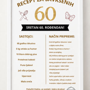 Personalizirani okvir „Recept za savršen rođendan” - Slika 3